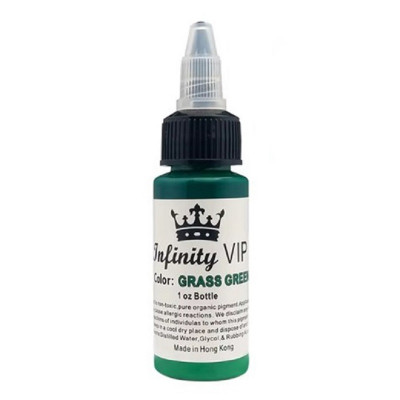 Тату краска Infinity VIP lining Grass green, 30 мл