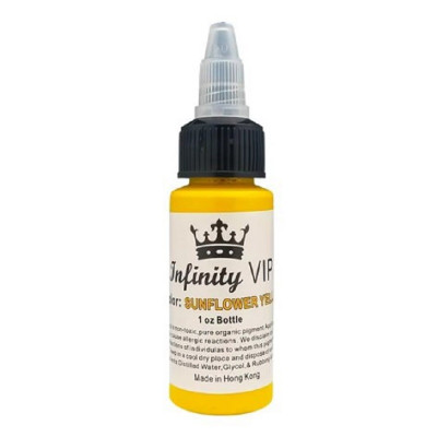 Тату краска Infinity VIP lining Sunflower yellow, 30 мл
