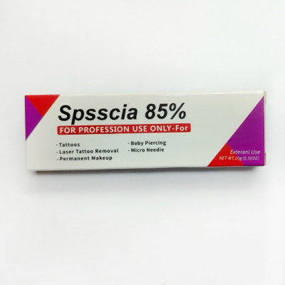 Обезболивающий крем для тату первичный Spsscia 85%, 10 г